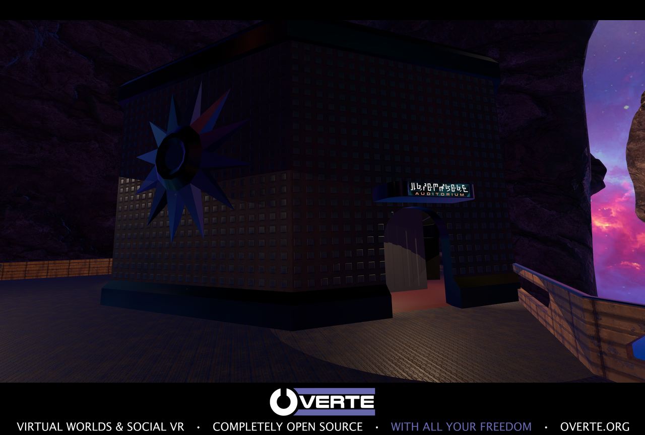 The entrance to the Audithorium built into the interior of Ceon's asteroid