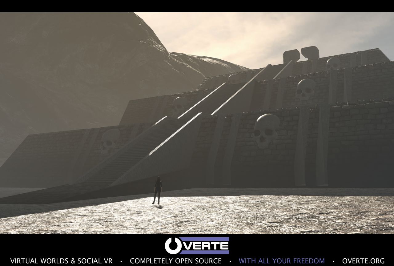 A monumental stone temple built into a mountain